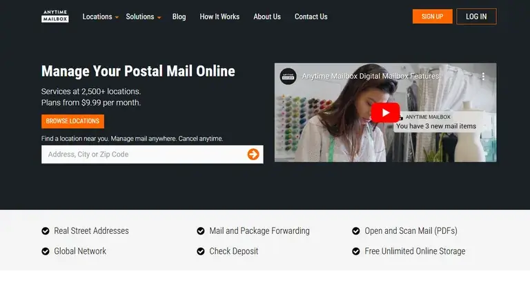 anytime mailbox homepage