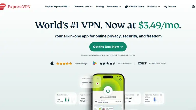 expressvpn homepage