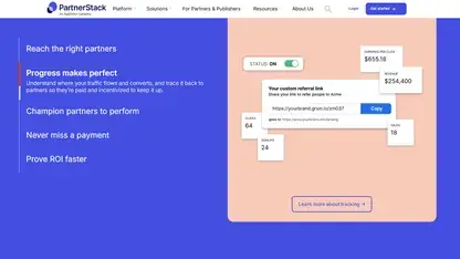 PartnerStack homepage screenshot