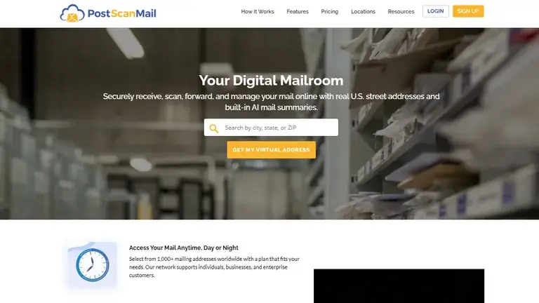 postscanmail homepage