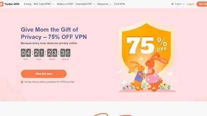 Turbo VPN homepage screenshot