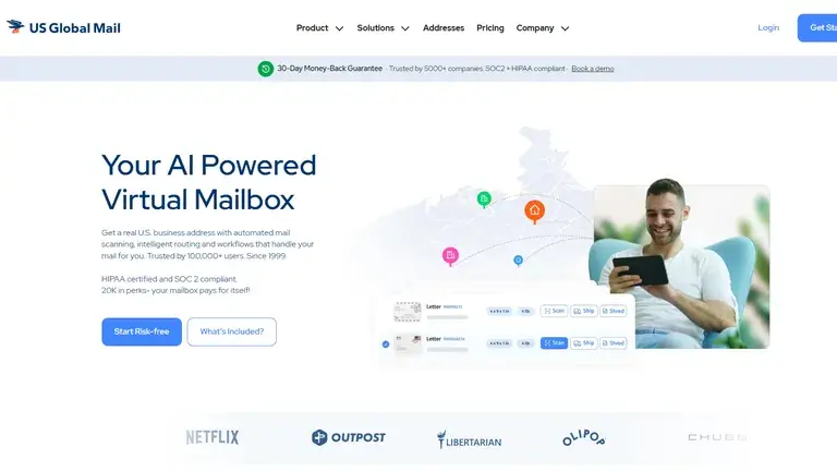 us global mail homepage