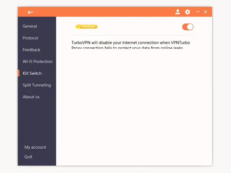 Turbo VPN Windows kill switch settings